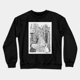 A day in the little big city Crewneck Sweatshirt